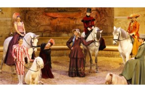 Рождественское конное представление в музее живой лошади замка Шантийи